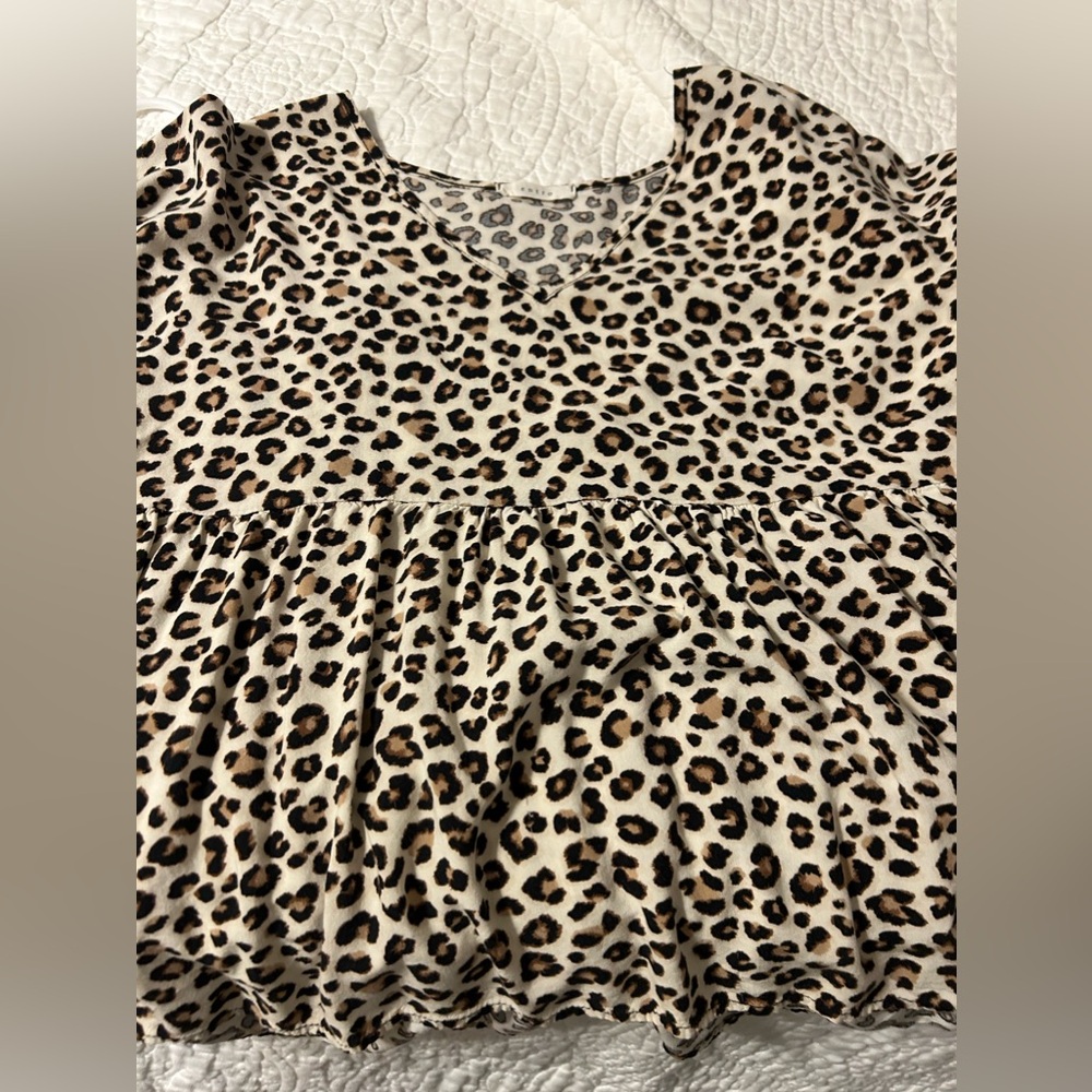 Leopard Print Women's Top